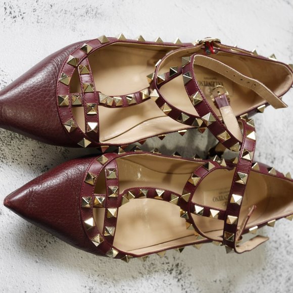 Valentino Rockstud Caged Ballerina Flat - Picture 3 of 5